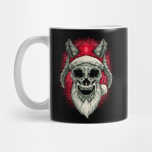 SANTA SKULL HORN HEAD Mug